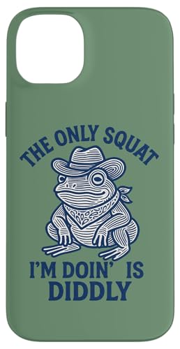 私がやっている唯一のスクワットはDiddly Cowboy Frog スマホケース iPhone 14 Plus 用