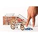 Grip and Tricks - Orange Finger BMX Freestyle with 2 Extra Toy Bike Wheels and 1 Finger Bikes Tool - Pack 1 Finger Toy for 6+ Years Old Kid