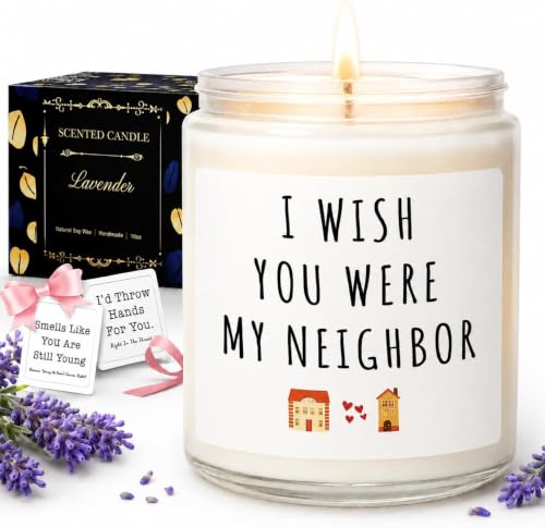Gifts for Women, Birthday Gifts for Women, Unique Friendship House Warming Gift for Womens, Best Friend, Her, Sister, Bestie, Funny Lavender Scented Candles with Replaceable Stickers Gift Ideas
