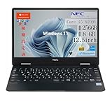 NEC VersaPro わずか 917g 12.5インチ軽量 中古ノートパソコン VH 外観寸法:289(W)×196(D)×17(H)mm CPU:第8世代Core i5-8200Y 1.3GHz メモリ:8GB SSD:256GB 1920x1080解像度 12.5型液晶搭載 、HDMI、USB3.0、WEBカメラ、無線LAN搭載 最新OS:Windows 11Pro 搭載 初期設定済、到着後すぐご利用可能です。・MS Office 2019インストール済(Word,Excel,Power...