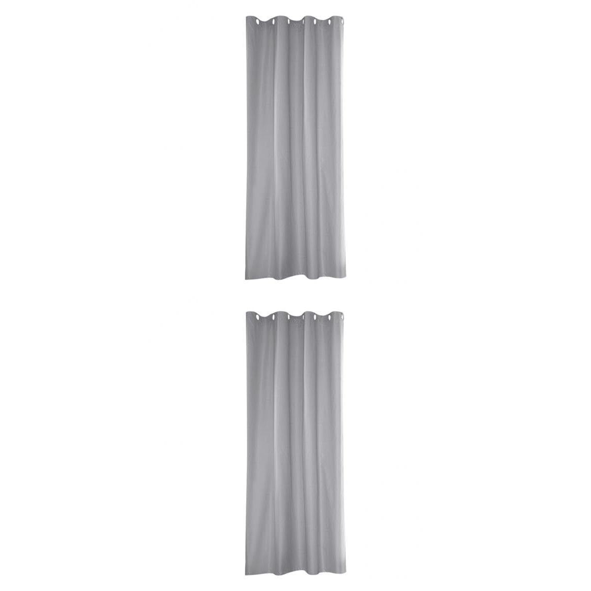 TRENDYNEST® 2pcs Indoor Outdoor Curtains UV Protect Patio Deck Pergola Drape Panels Gray | Home & Garden | Window Treatments & Hardware | Curtains Drapes & Valances-image-7