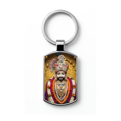 Image of Stylish Metal Keychains with Permanent Glossy Print - Inspirational Quotes & Spiritual Designs - Perfect Key chains for loved ones, Personal Use, Gifts & Return Gifts