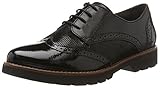  Jana Damen 23702 Oxfords, Schwarz (Black), 40 EU