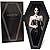Darklyfe Gothic Decor Coffin Mirror - 4 in 1 - Wall-Mounted Mirror - Makeup Mirror - Locker Mirror Magnetic - Tabletop Mirror Tray for Jewelry Display - Spooky Decor for The Home - 13 x 7 Inches