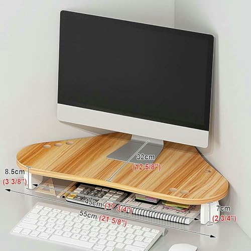 Support d'écran d'angle informatique réhausseur de bureau d'angle - 6