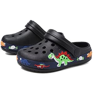 OHSNMAKSL Toddler Clog Slippers Garden Sandals Slip On Water Shoes Sneakers Cartoon Slides for Boys and Girls Children Beach Pool Shower
