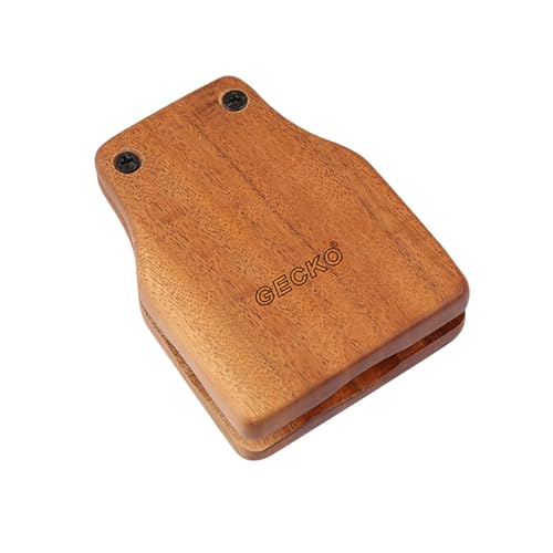 YUEKO Cajon Box Drum Companions Set Including Castanets Jingle Bells Foot Tambourine Percussion Instruments (Castanet(GK01-L))