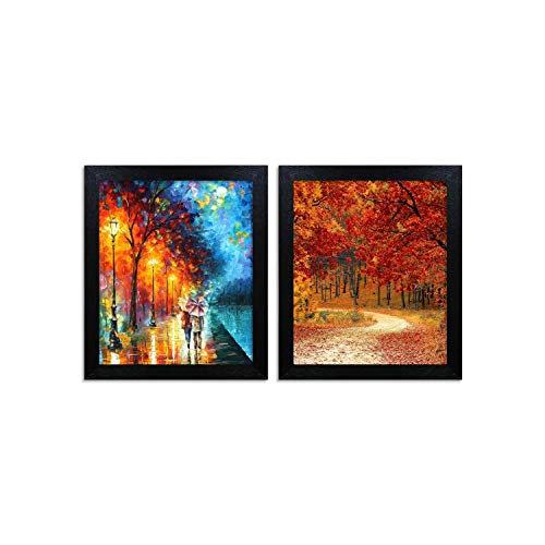 Home Attire Synthetic Abstract Painting, Black, Modern, 66.04 cm x 35.56 cm x 3.04 cm (HAP-1121)