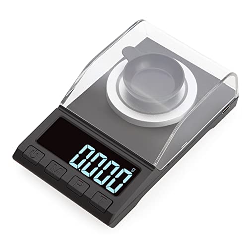 Báscula digital portátil de precisión 0.001 g 100g miniatura 3