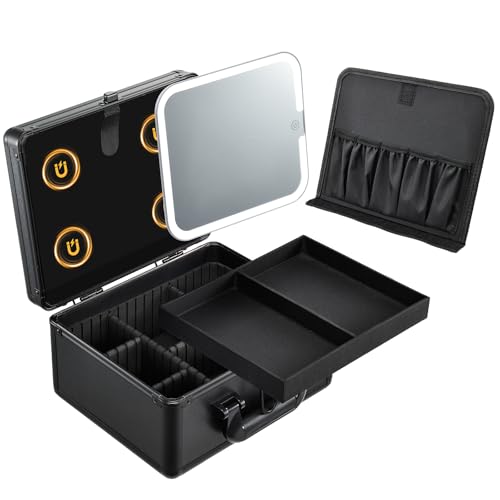 Mallette de maquillage miroir LED amovible pour ne plus manquer de lumière en déplacement
