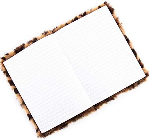 for Papyrus Faux Fur Leopard Print Journal