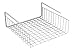Southern Homewares Under Shelf Basket Wire Wrap Rack Storage Organizer for Kitchen Pantry, 12-1/2 by 12-1/2 by 5-Inch, White
