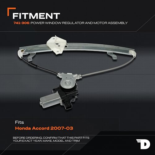 Image of Dorman 741-306 Front Driver Side Power Window Regulator and Motor Assembly Compatible with Select Honda Models