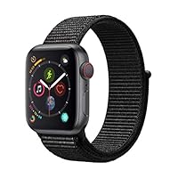 Apple Watch Series 4 (GPS + Cellular) cassa 40 mm in alluminio grigio siderale e Sport Loop nero