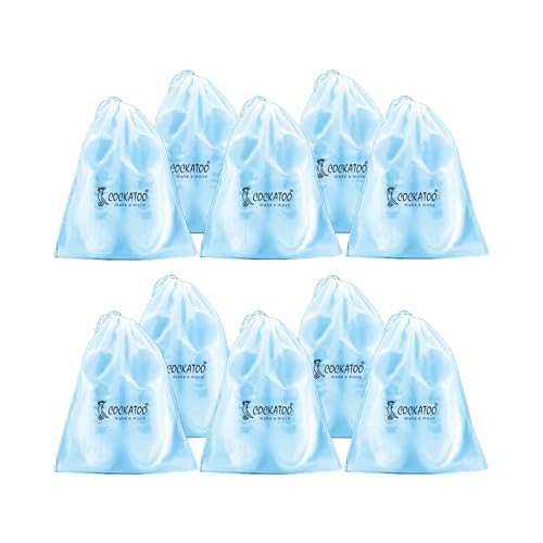 Image of Cockatoo PE Shoe Bag for Travel & Storage, Women & Men, Travelling Shoe Storage Bag, Shoe Storage Organizer Bag - Pack of 10 Shoe Pouch(30 x 35 CM)