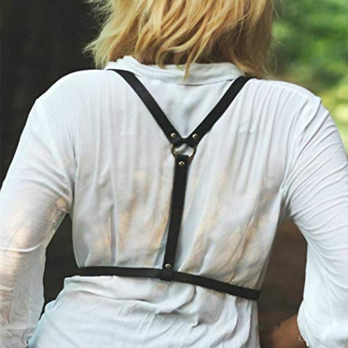 BODIY Plus Size Harness Punk Leather Black Harness Belts Women Fashion Body Harness for Women4