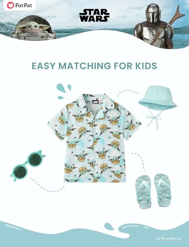 Image of Disney Marvel Spiderman Cars Stitch Star Wars Mickey Boys Hawaii Shirt Button Up Dress Shirts Short Tropical Shirt Kids 2-13Y
