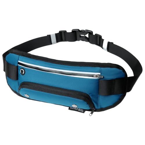 Kustimantu Pack Fanny Pack, Fanny Pack, Corturón de Carreras de Cremallera Segura Ajustable, Bolsas ergonómicas de Duffel de Deportes para Viajes de Entrenamiento de Aventuras de Senderismo y