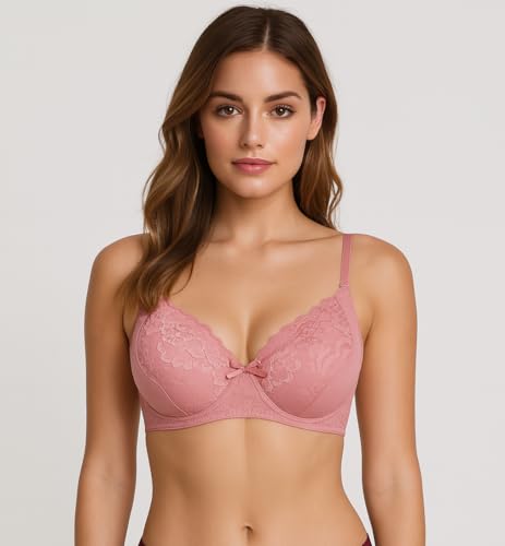 Image of Viola's Secret 6 Pack of Color Print T-Shirt Bras B Cup C Cup and D Cup