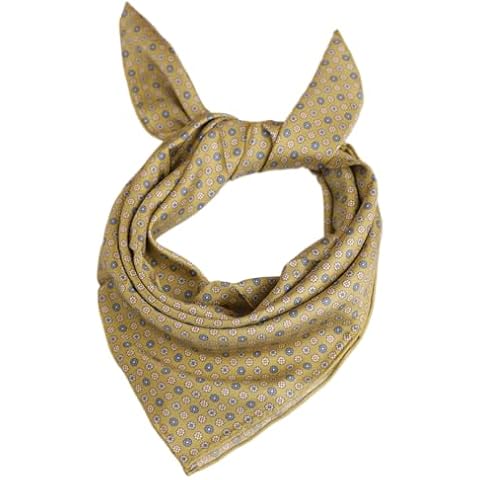 Prettystern 100% Silk Neckerchief with Paisley Design Cover