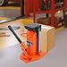 SuKooio Hydraulic Toe Jack, 10 Ton Toe Lift, 20 Ton Top Lift, Hydraulic Machine Toe Jack Lift Claw Type Toe Jack Lift Heat-Treated Steel, Air Hydraulic Claw Jack for Machinery, Industry(Orange)