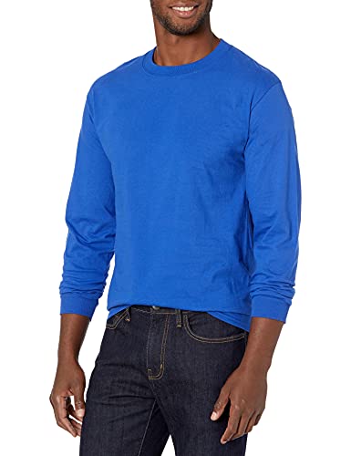 Image of Hanes Men's Beefy Long Sleeve Shirt, 1 or 2 Pack