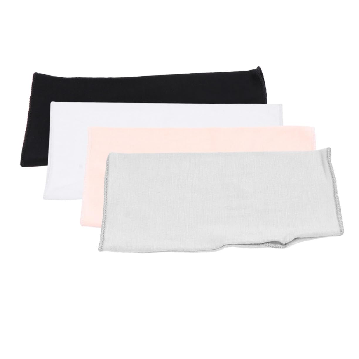 BESPORTBLE 4 Pair Summer UV Protection Mittens Slip Short Style Gloves for Outdoor Sports Activities Black White Gray and Skin Tone