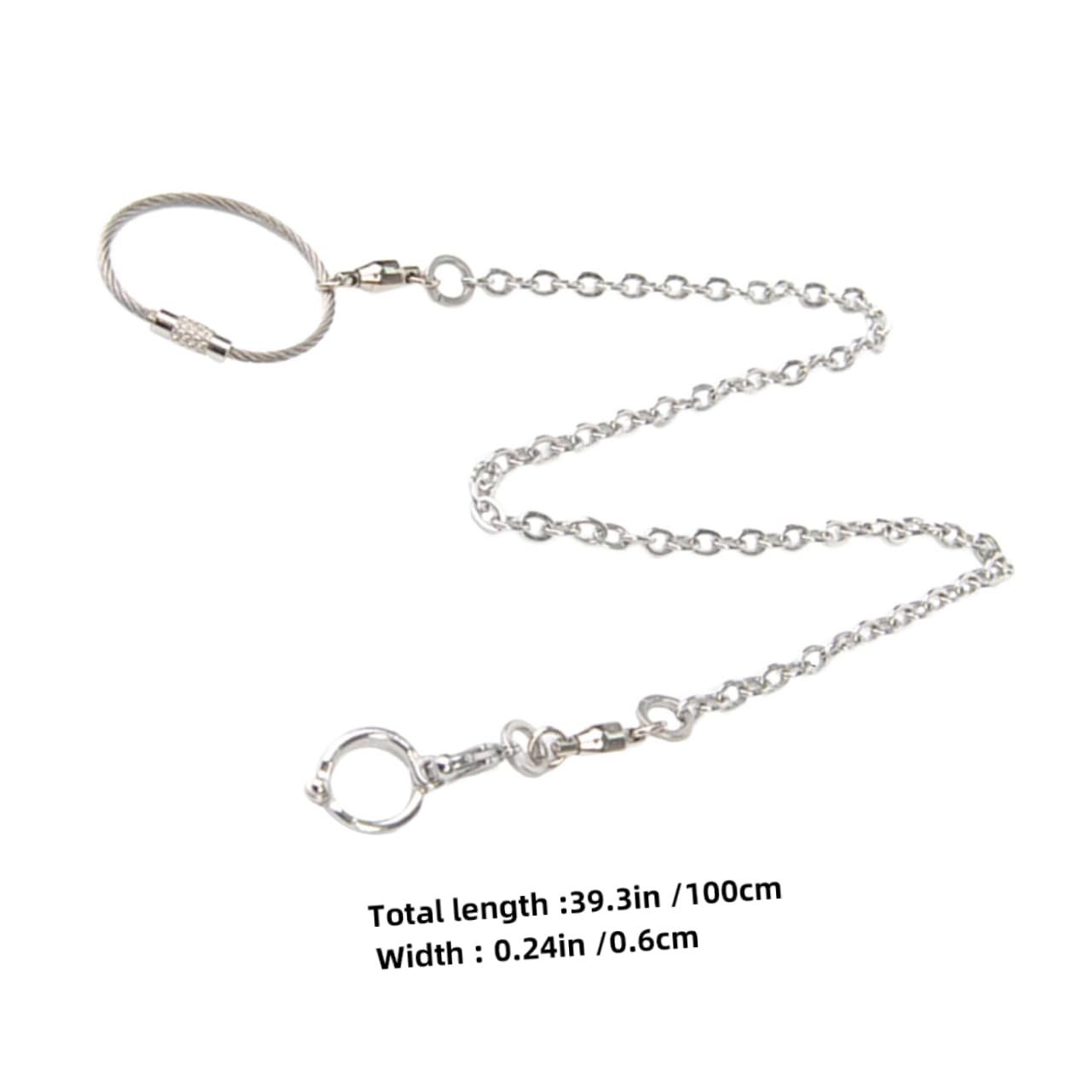 Abaodam Parrot Foot Ring Stainless Steel Ankle Chain for Outdoor Training Injury Prevention Bird Harness for Cockatiels and Lovebirds Easy to Wear Open Design Bird Foot