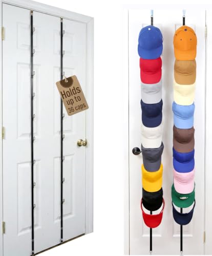 Over-The-Door Hat Organizer for Baseball Caps...