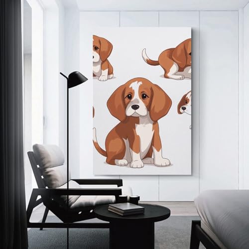 Affiche de decoration murale beagle pour embellir un mur vide