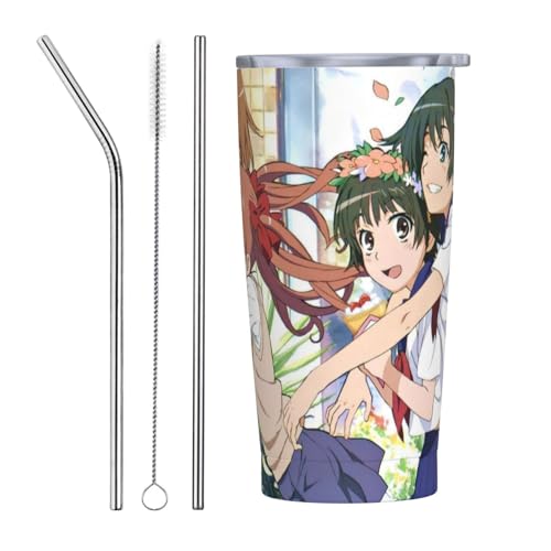 For ƂȊw̒dCi16j Xg[&Xg[uVt }OJbv R[q[Jbv 600ML RrjJbv ^u[ XeX ۗ ۉ ԗp Wt ^  e Straw Three-piece Set