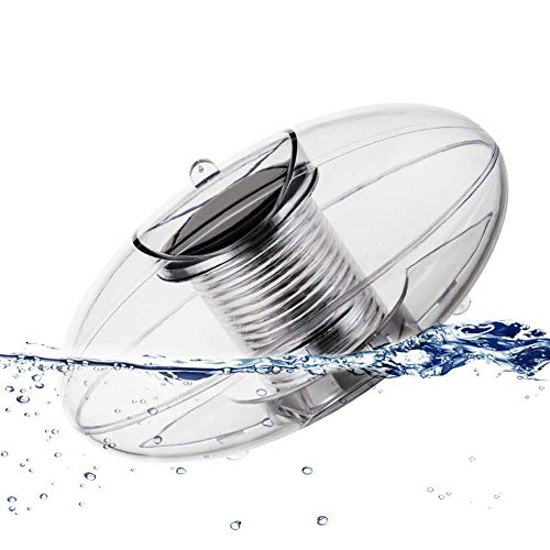 Winzwon Pond Light Solar Floating Light Color Changing Pool Light Floating Ball Lamp Waterproof Transparent Plastic LED Lantern for Swimming Pool Pond Garden Home Wedding Party (7 Colors Change)