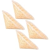 Milisten Kid Bamboo Hat Bamboo Cap: 4pcs Oriental Asian Straw Fish Hat Traditional Chinese Bamboo Straw Cone Garden Fishing Hat for Kids Pet Cosplay Costum Supplies