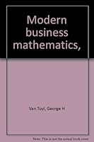 Modern business mathematics, B00087DBCE Book Cover