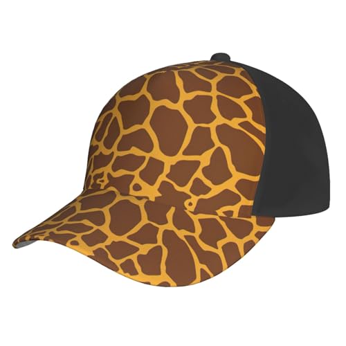 Gorra deportiva negra con estampado de jirafa miniatura 1