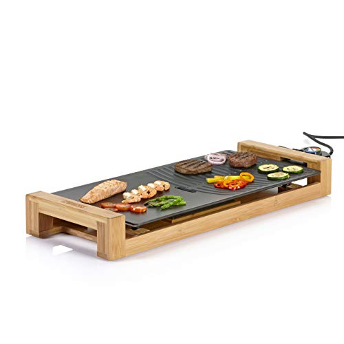 Teppanyaki-Grill von Princess mit Bambus-Gehäuse und Grillplatte