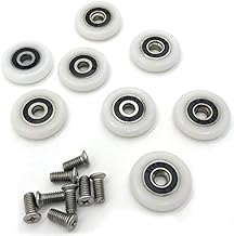 8 roulettes pour porte de douche de 25 mm.