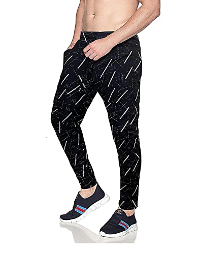 Image of AVOLT Men Slim Fit Lycra Blend Track Pants