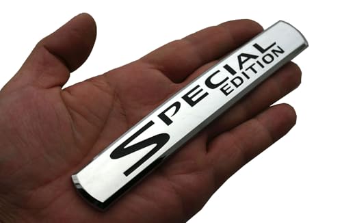 Image of 2Pcs Special Edition Car Emblems 3D Badge Truck Sticker Decal Fit for Universal Car Truck SUV (Chrome Black)