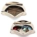 Sasrymnl kleine bauchtasche damen beige umhängetasche damen klein gürteltasche Veganes Leder brusttasche handtasche crossbody bag