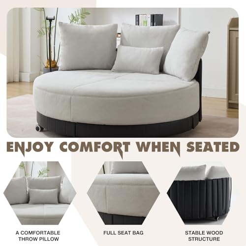 Sillón Plegable Tapizado Gris miniatura 3