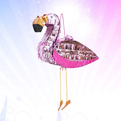 STOBOK 1Pc Pinata Flamingo Party Aluminiumfolie Carnaval Kleurrijke Game Props Snoep Festival Speelgoed Carnaval… - Image 8