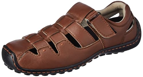 Image of Centrino Sandals for Men | Casual Fisherman Sandal for Office & Everyday Comfort | Cushioned Grip Insole for All-Day Walking Support | Lightweight & Stylish Sandal for Travel and Outdoor Wear (6114)