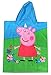 Produktbild Peppa Pig - Badeponcho Peppa Wutz & Luzie Locke mit Kapuze, Einheitsgröße (50 x 115cm), Kinderponcho aus 100% Baumwolle Öko Tex Standard 100