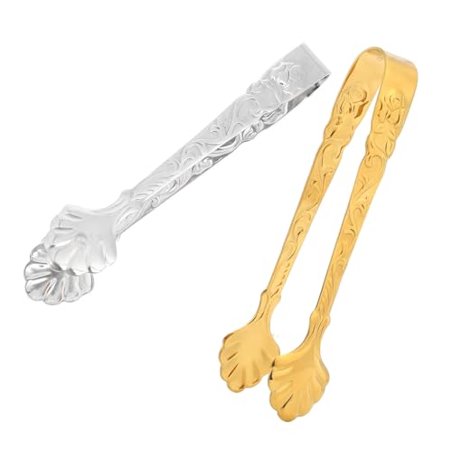 12 Pinze Zucchero E Ghiaccio Acciaio Inox - Per Antipasti, Cocktail, Feste E Bar