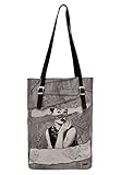  DOGO Damen Handtasche - Shopper - Schultertasche - vegan - Tall Bag - Go Back to Being Yourself