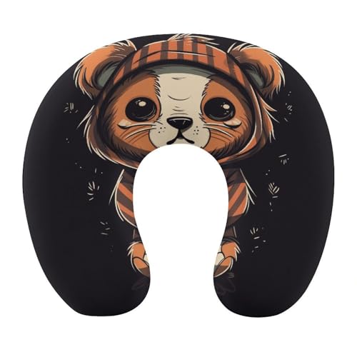 Almohada cuello U espuma viscoelástica 30 x 25 cm miniatura 1