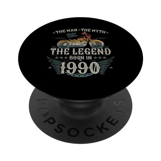 1990 Vintage Cumpleaños Retro Edición Limitada Hombres Mujer PopSockets PopGrip Intercambiable