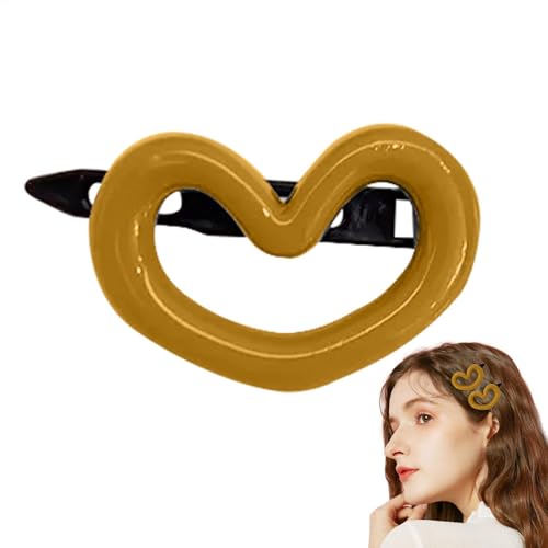 女の子のヘアピン - バスヘアアクセサリー Morandi 爪クリップ | お風呂、クリスマス、誕生日、休日、平日用の滑り止めハート型ヘアクリップ。