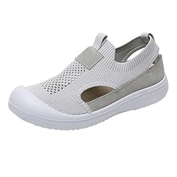 Zapatos cómodos ortopédicos - Sandalias deportivas...: Material exterior transpirable: textil. Los zapatos para mujer con un material obeArmaterial de textil flexible que se adapta perfectamente a tu pie. La parte superior de malla cómoda y transpirable mantiene tus pies frescos y cómodos en todo momento...